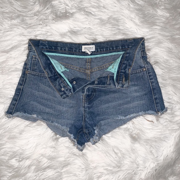 High Rise Jean Shorts - Picture 4 of 5